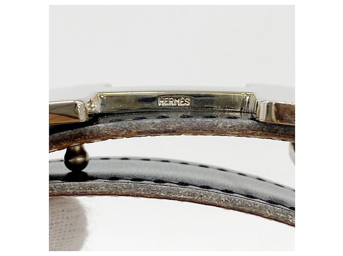 Hermès Constance Gürtel aus Courchevel Box Calf Leder Schwarz Golden - Ansicht 3