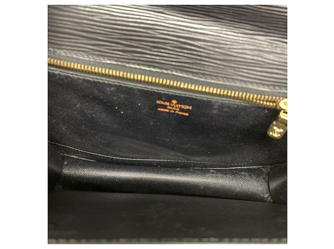 Borsa Louis Vuitton Epi Monceau Nero - vista 4