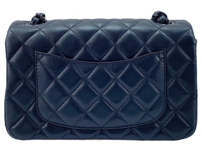 Borsa a Spalla Chanel Mini Matelassé Nero - vista 3