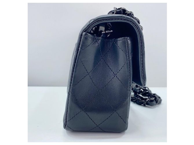 Borsa a Spalla Chanel Mini Matelassé Nero - vista 5