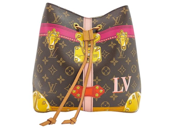 Néonoé Borsa a tracolla Louis Vuitton NeoNoe Summer Trunk Collection Marrone - vista 2