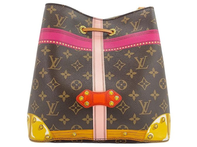 Néonoé Borsa a tracolla Louis Vuitton NeoNoe Summer Trunk Collection Marrone - vista 3