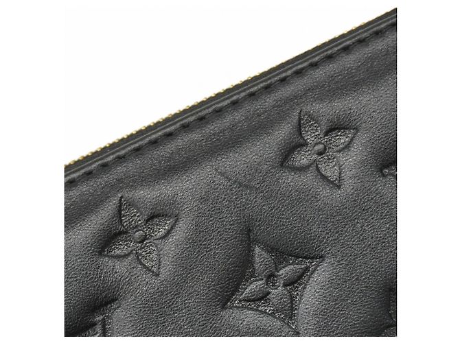 Borsa Louis Vuitton Monogram Embossed Coussin MM Nero - vista 8