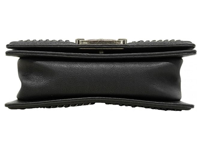 Borsa a Spalla Chanel Boy Chain Nero - vista 3