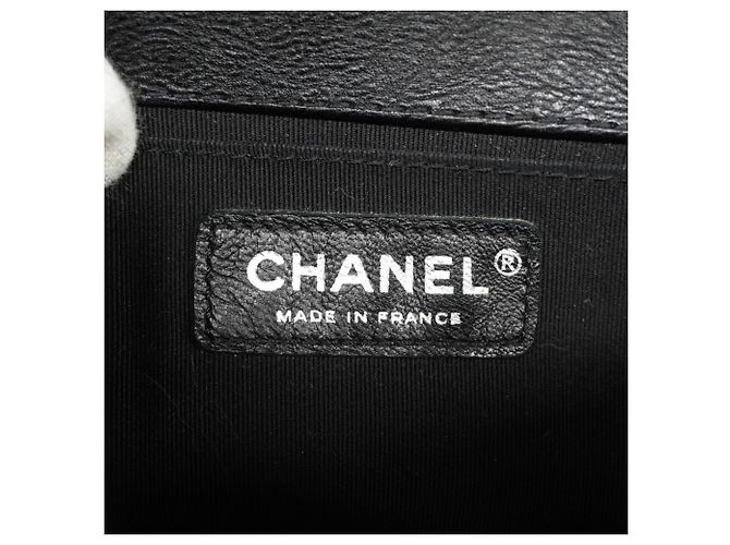 Borsa a Spalla Chanel Boy Chain Nero - vista 5