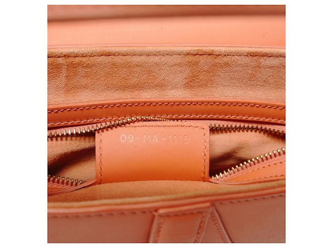 Borsa Saddle in pelle arancione Christian Dior - vista 10
