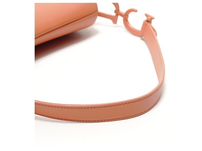 Borsa Saddle in pelle arancione Christian Dior - vista 12