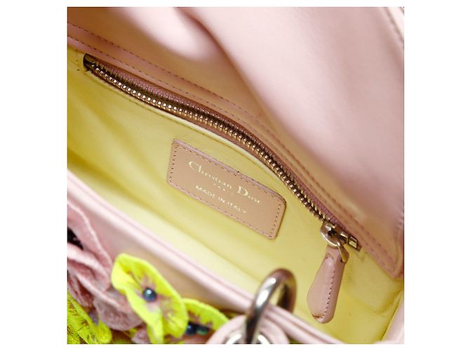 Mini borsa a tracolla Lady Flower Renew Christian Dior Rosa - vista 10