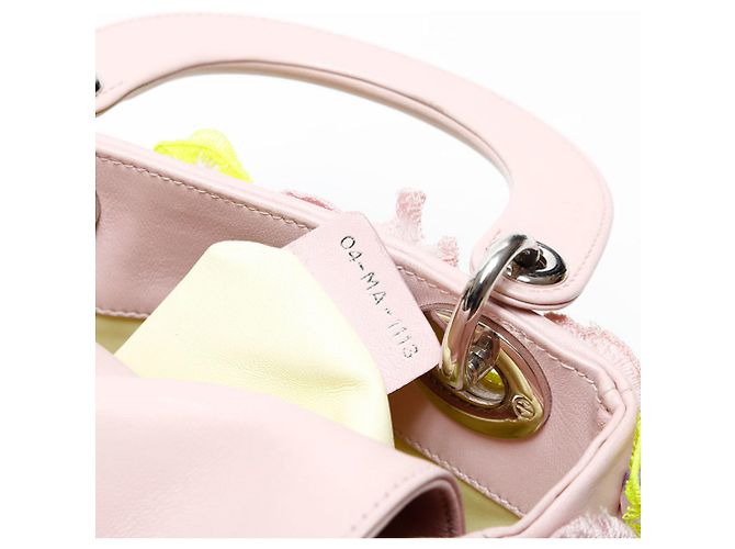 Mini borsa a tracolla Lady Flower Renew Christian Dior Rosa - vista 11