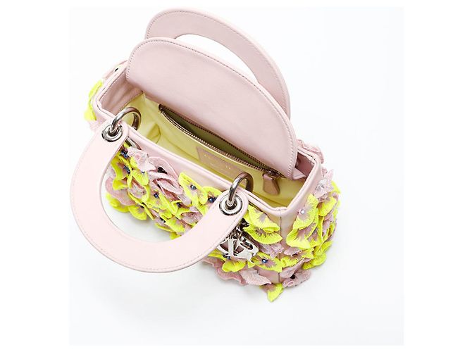 Mini borsa a tracolla Lady Flower Renew Christian Dior Rosa - vista 12
