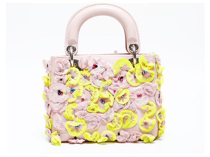 Mini borsa a tracolla Lady Flower Renew Christian Dior Rosa - vista 2