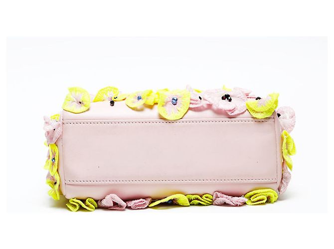 Mini borsa a tracolla Lady Flower Renew Christian Dior Rosa - vista 7