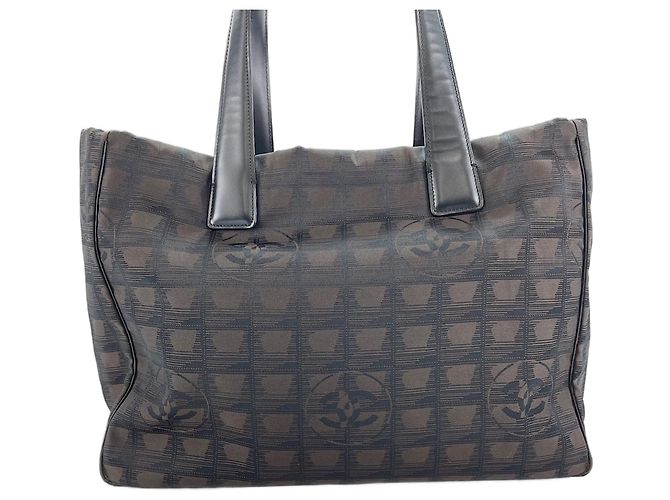 Borsa Tote Chanel New Travel Line Marrone - vista 2
