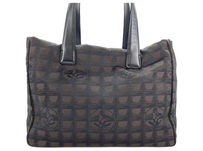 Borsa Tote Chanel New Travel Line Marrone - vista 3