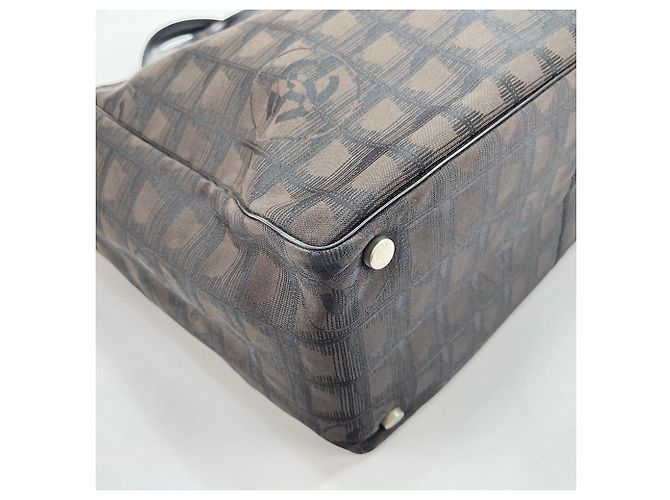 Borsa Tote Chanel New Travel Line Marrone - vista 7
