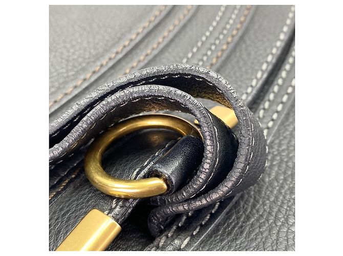 Chloé Marcie Handtasche in Schwarz - Ansicht 12
