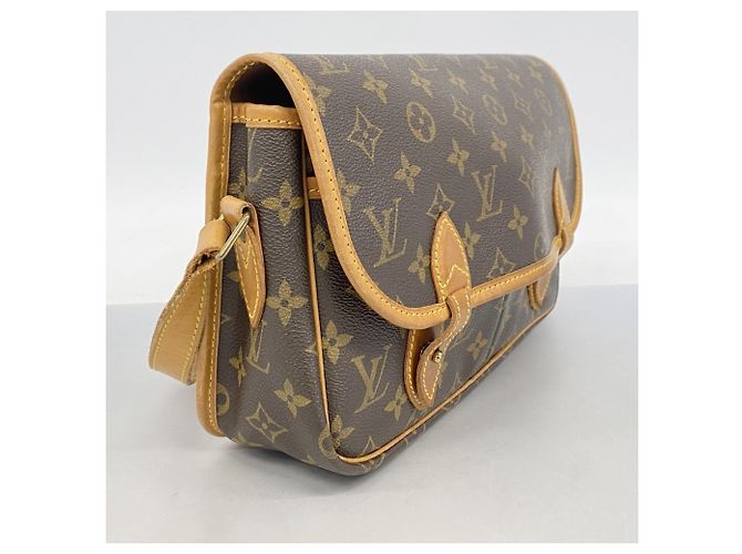 Borsa a tracolla Louis Vuitton Monogram Gibeciere MM Marrone - vista 2