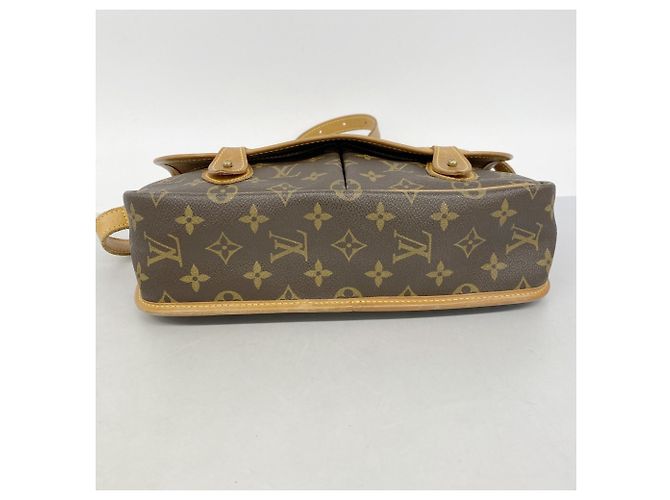 Borsa a tracolla Louis Vuitton Monogram Gibeciere MM Marrone - vista 3