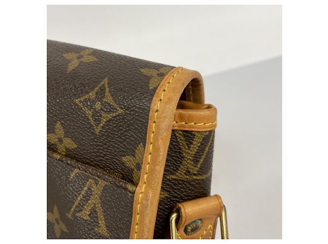 Borsa a tracolla Louis Vuitton Monogram Gibeciere MM Marrone - vista 8
