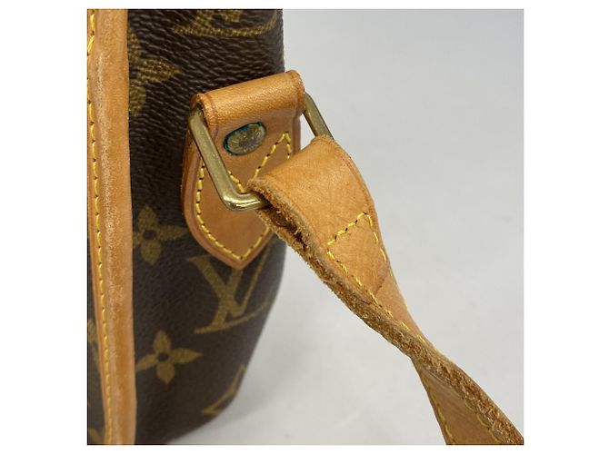 Borsa a tracolla Louis Vuitton Monogram Gibeciere MM Marrone - vista 9