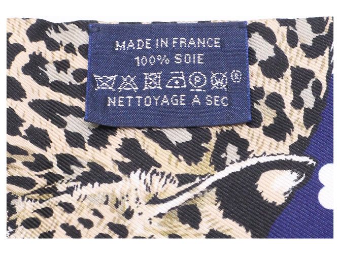Hermès Foulard Twilly in seta Hermes Jungle Love Marine Rouge - vista 8