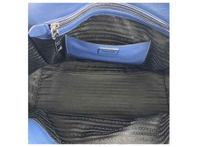 Prada Handtasche 2-Way Blau - Ansicht 12
