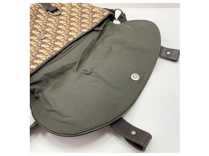 Borsa a tracolla marrone Christian Dior - vista 12