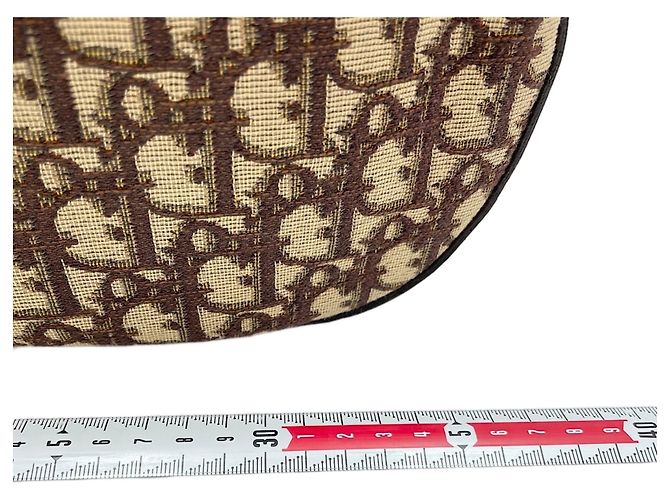 Borsa a tracolla marrone Christian Dior - vista 4