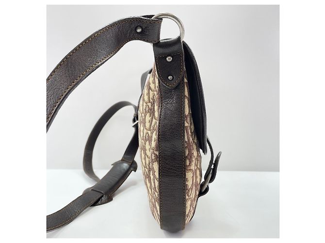 Borsa a tracolla marrone Christian Dior - vista 6