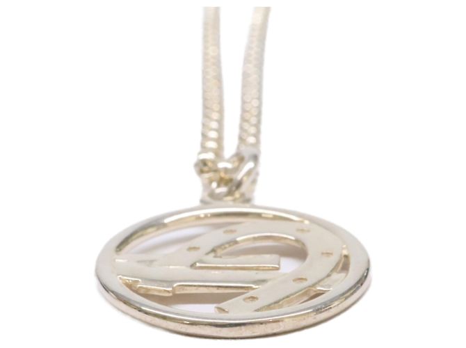 Hermès Collana con pendente Horseshoe in 925 Hermes Argento - vista 4