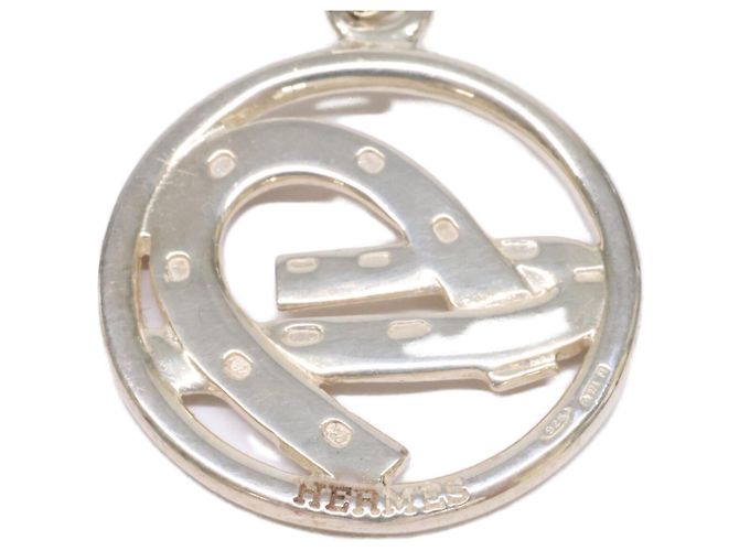 Hermès Collana con pendente Horseshoe in 925 Hermes Argento - vista 6
