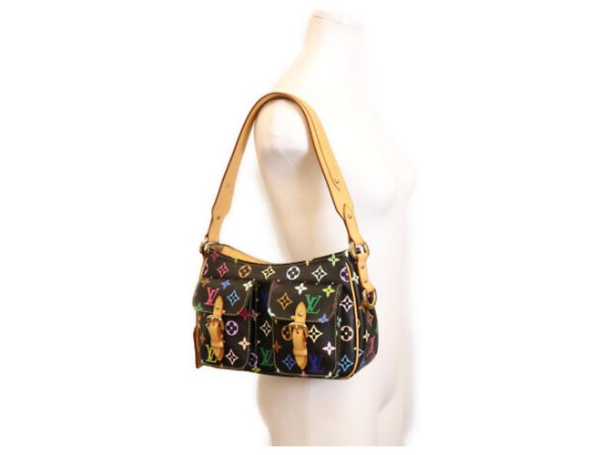 Borsa a tracolla Louis Vuitton Monogram Multicolor Noir Lodge PM Nero - vista 13