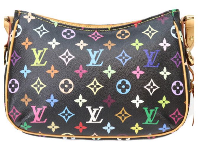 Borsa a tracolla Louis Vuitton Monogram Multicolor Noir Lodge PM Nero - vista 3