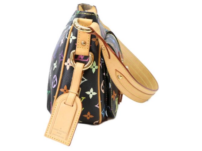 Borsa a tracolla Louis Vuitton Monogram Multicolor Noir Lodge PM Nero - vista 4