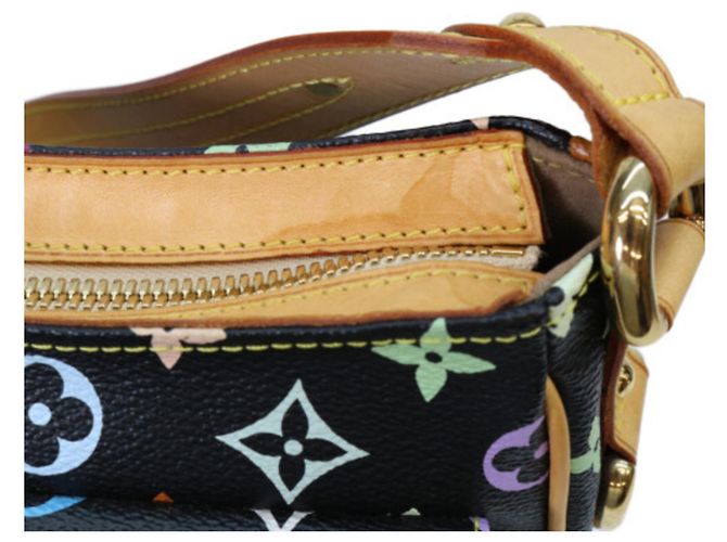 Borsa a tracolla Louis Vuitton Monogram Multicolor Noir Lodge PM Nero - vista 7