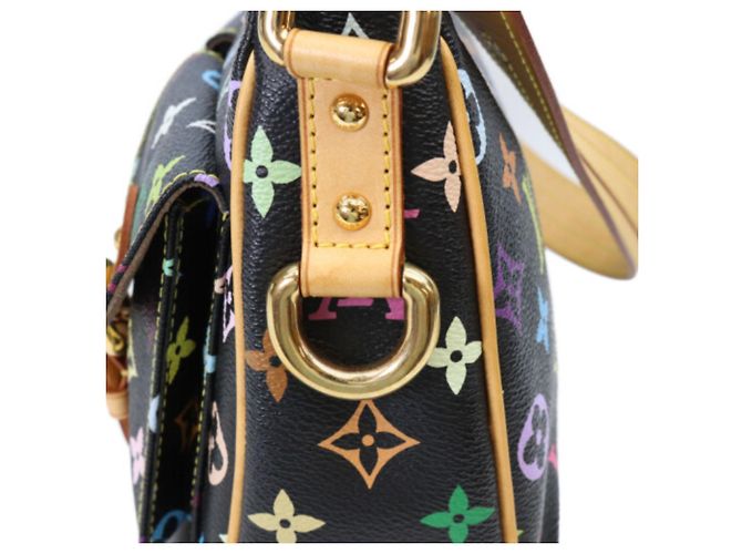 Borsa a tracolla Louis Vuitton Monogram Multicolor Noir Lodge PM Nero - vista 9