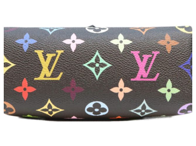 Louis Vuitton x Takashi Murakami Multicolor Noir Nano Speedy Boston Bag Preto - vista 5