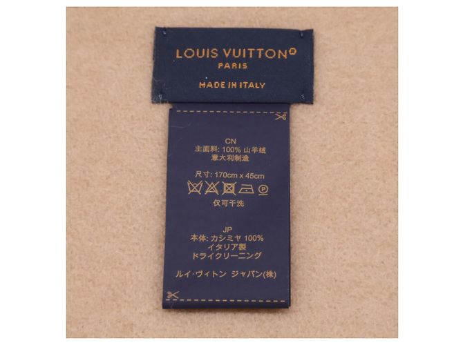 Louis Vuitton Reykjavik Cashmere Stole/Scarf Beige - view 5