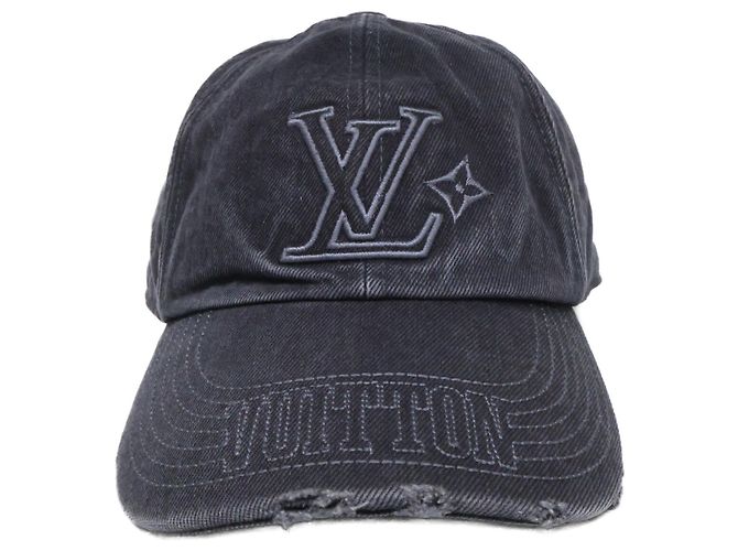 Cappellino in cotone nero da uomo Louis Vuitton - vista 2