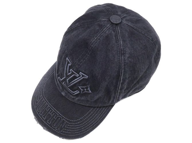 Cappellino in cotone nero da uomo Louis Vuitton - vista 6