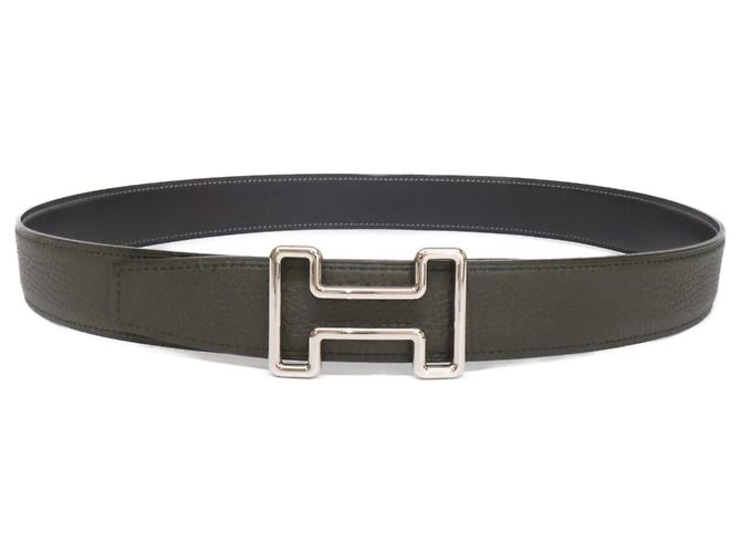 Hermès Hermes Tonight H-Buckle Reversible Leather Belt Brown - view 2