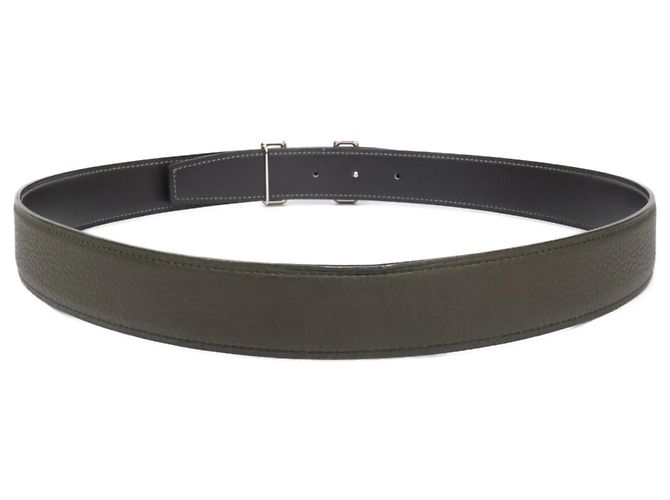 Hermès Hermes Tonight H-Buckle Reversible Leather Belt Brown - view 3