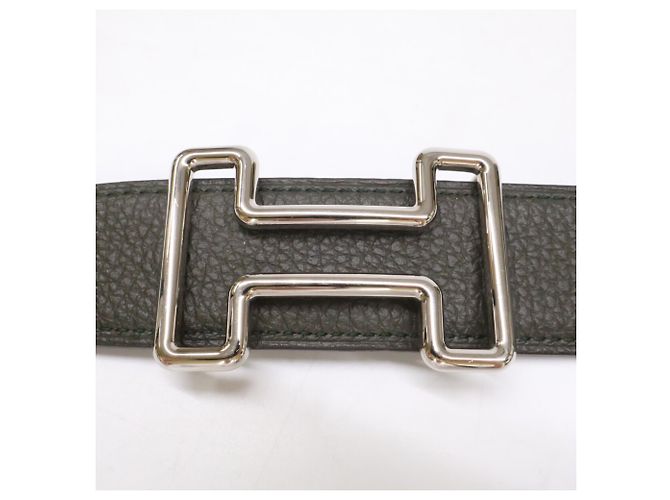 Hermès Hermes Tonight H-Buckle Reversible Leather Belt Brown - view 4