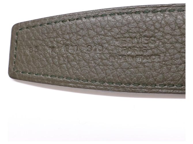 Hermès Hermes Tonight H-Buckle Reversible Leather Belt Brown - view 8