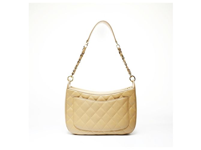 Timeless Borsa a Spalla Chanel Matelassé Caviar Beige - vista 2