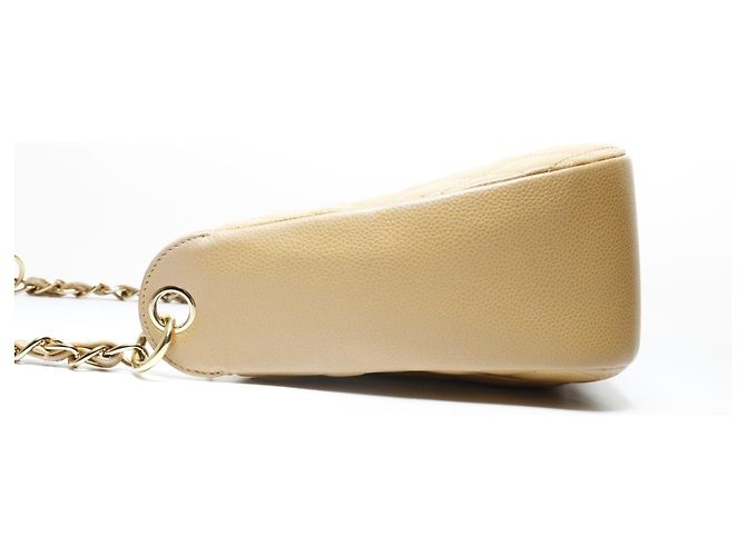 Timeless Borsa a Spalla Chanel Matelassé Caviar Beige - vista 3