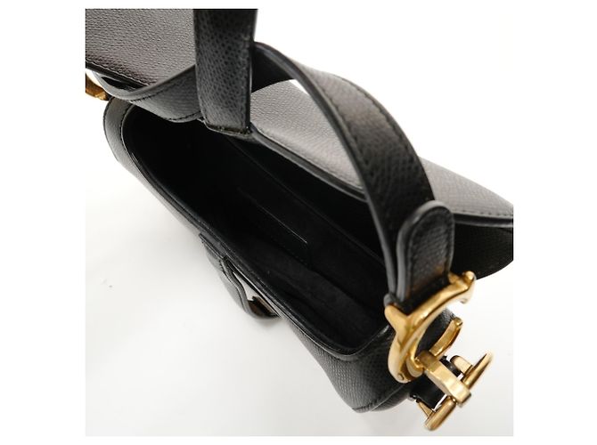 Borsa a spalla semi-Saddle Christian Dior Nero - vista 10