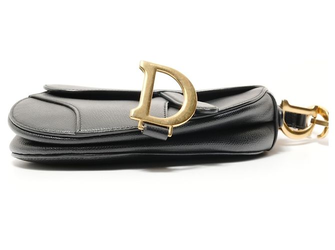 Borsa a spalla semi-Saddle Christian Dior Nero - vista 7