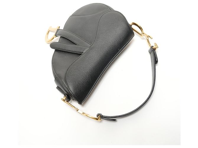 Borsa a spalla semi-Saddle Christian Dior Nero - vista 8