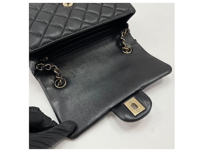 Borsa a Spalla Chanel Mini Matelassé 20 Nero - vista 11